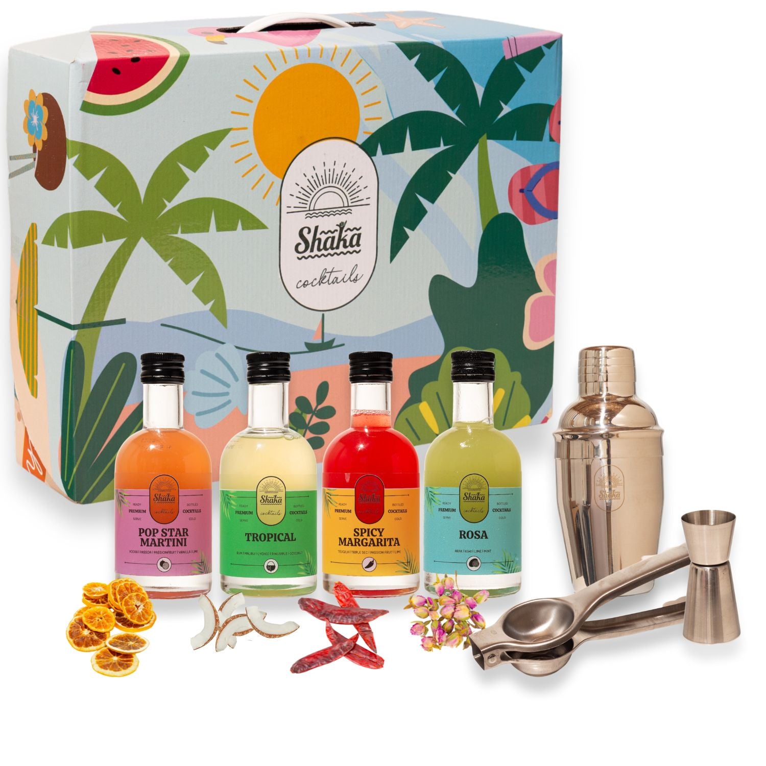 ערכת קוקטיילים מתנה עם ציוד בר מקצועי